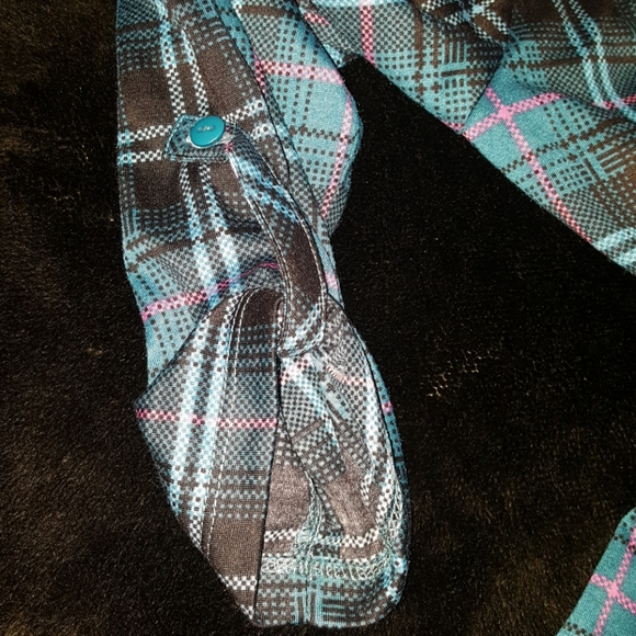 I.b.diffusion Roll Slv Popover Blue Blouse Sz S - Picture 6 of 8